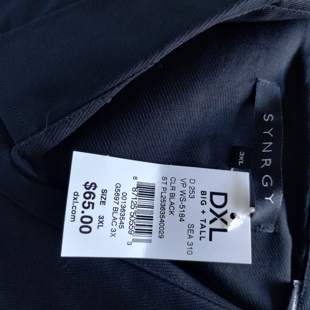 3xl Black Long Sleeve Button Up Shirt